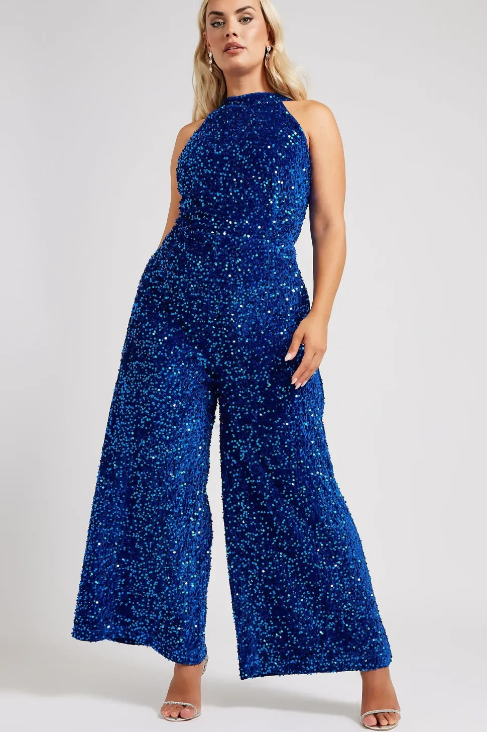Sequin Velvet Jumpsuit