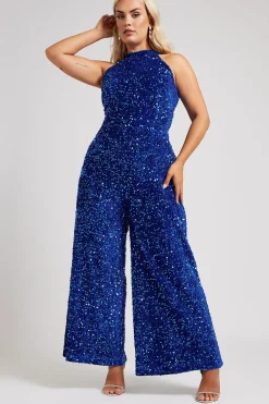 Sequin Velvet Jumpsuit