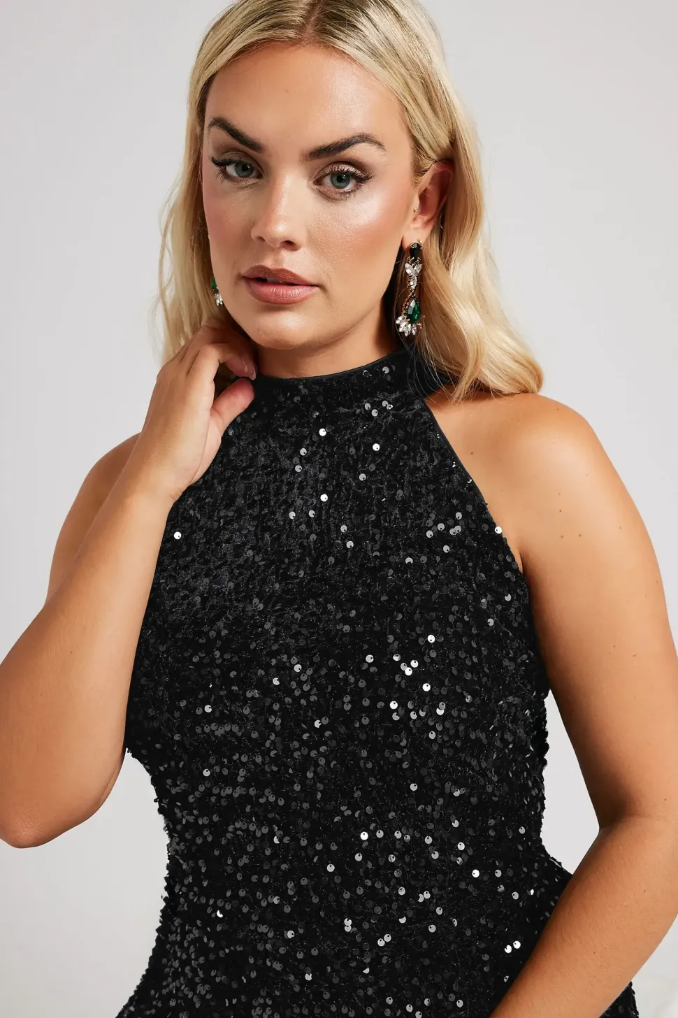 Sequin Velvet Jumpsuit