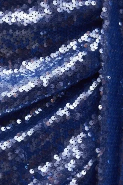 Sequin Wrap Front Mini Skirt