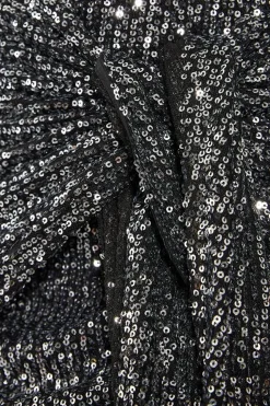 Sequin Wrap Tie Mini Skirt