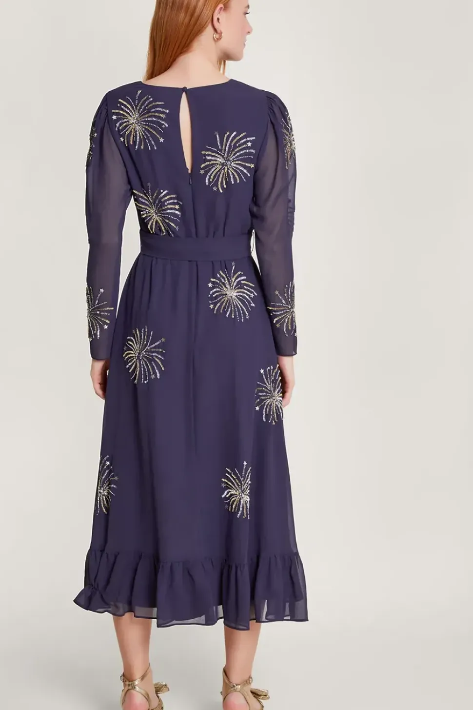 Serena Embellished Wrap Dress