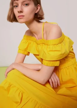 Serena Poplin Bardot Dress-