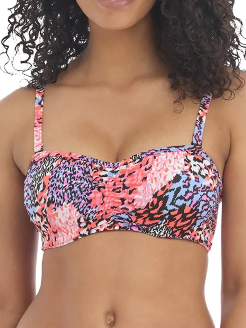 Serengeti Haze Bandeau Bikini Top Pink