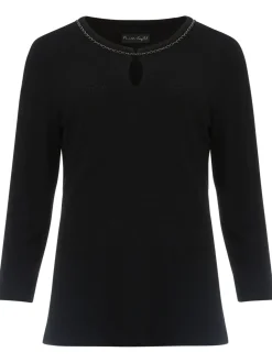 Seren Textured Chain Detail Top-