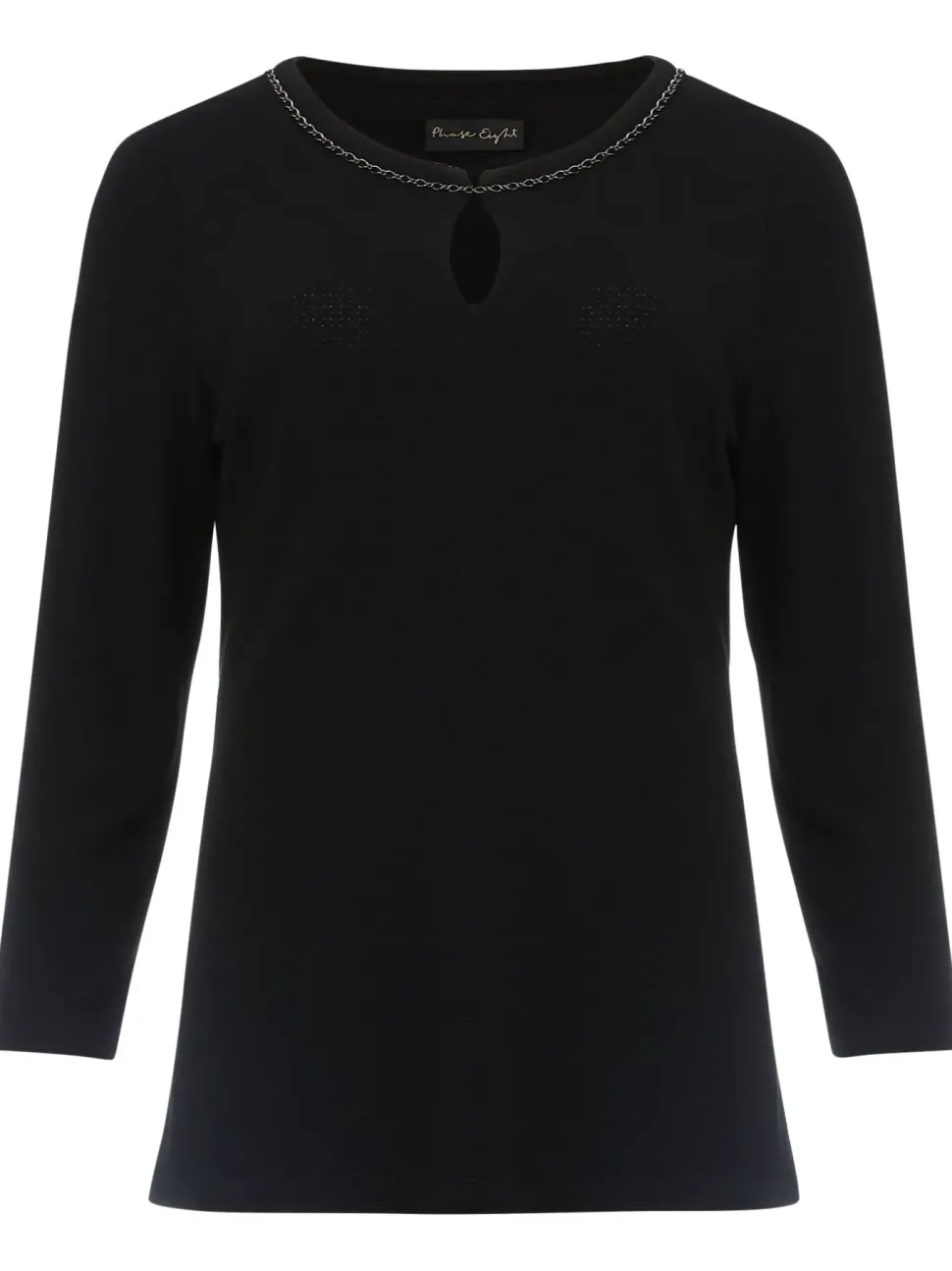 Seren Textured Chain Detail Top-
