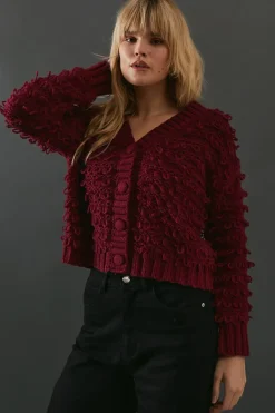 Shaggy Button Down Cardigan