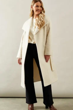 Shawl Collar Belted Coat