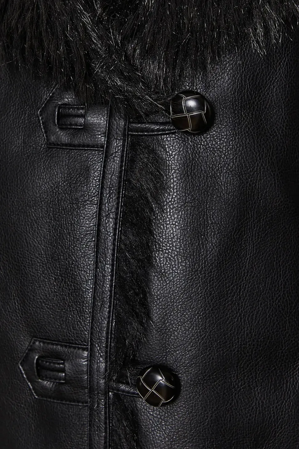Shearling Suedette Jacket