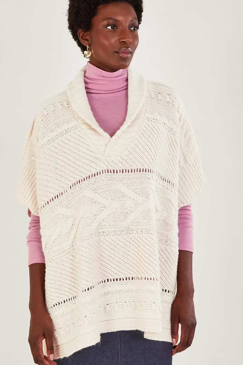 Shelby Shawl Collar Poncho