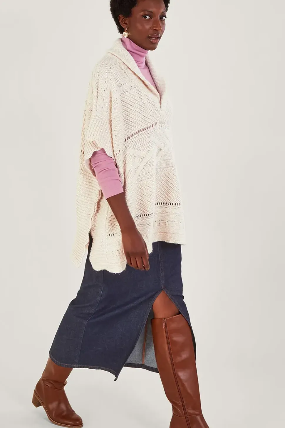 Shelby Shawl Collar Poncho