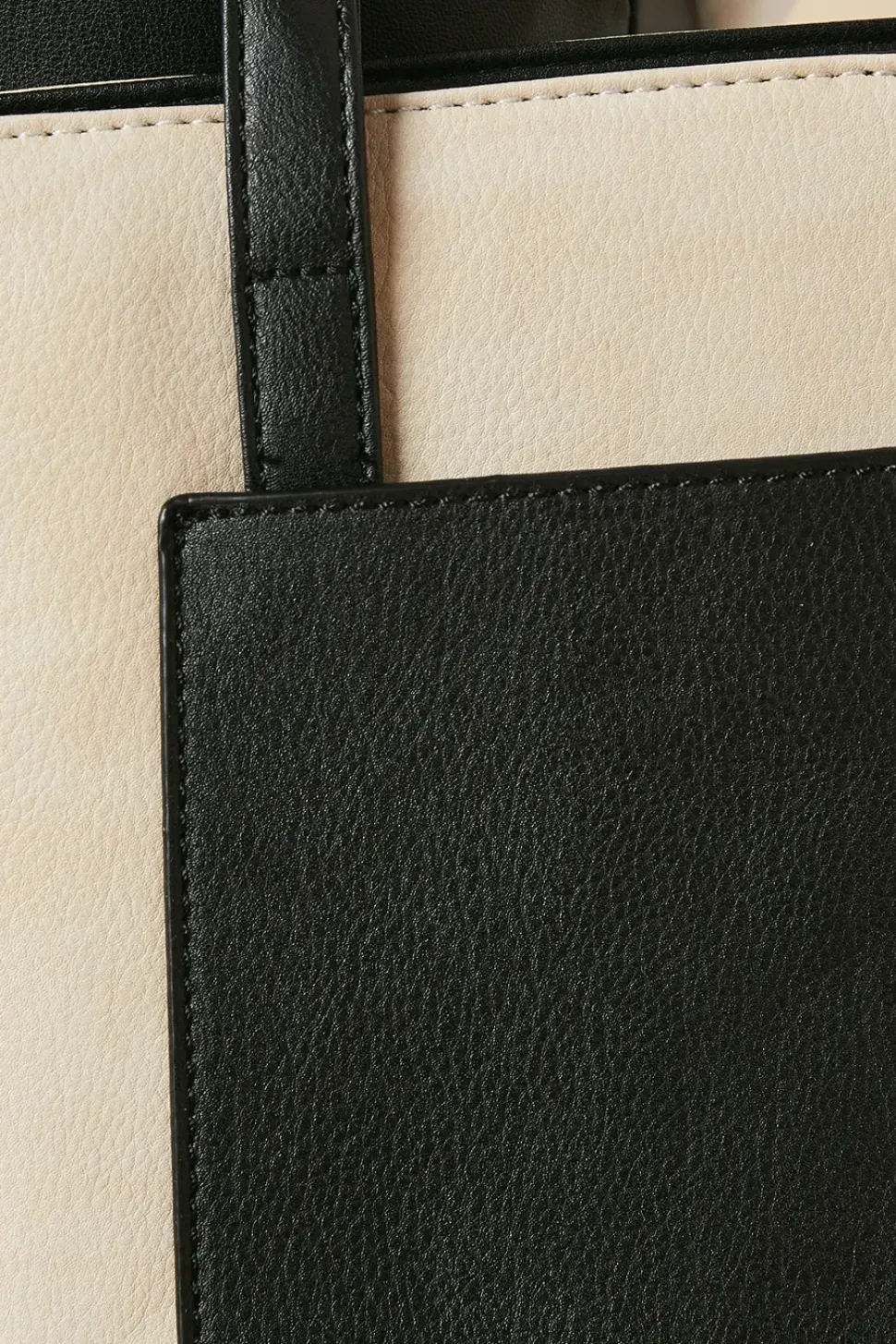 Shelly Two-Tone Mid Size Tote Bag