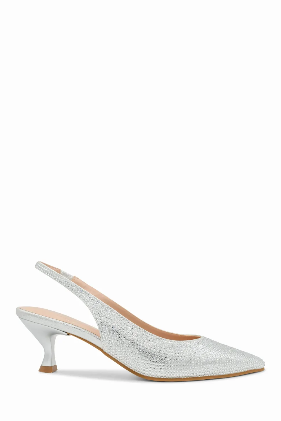 Shimmer 'Cordelia' Low Heel Slingback Court Shoe