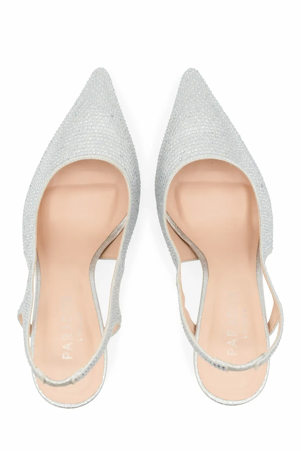 Shimmer 'Cordelia' Low Heel Slingback Court Shoe