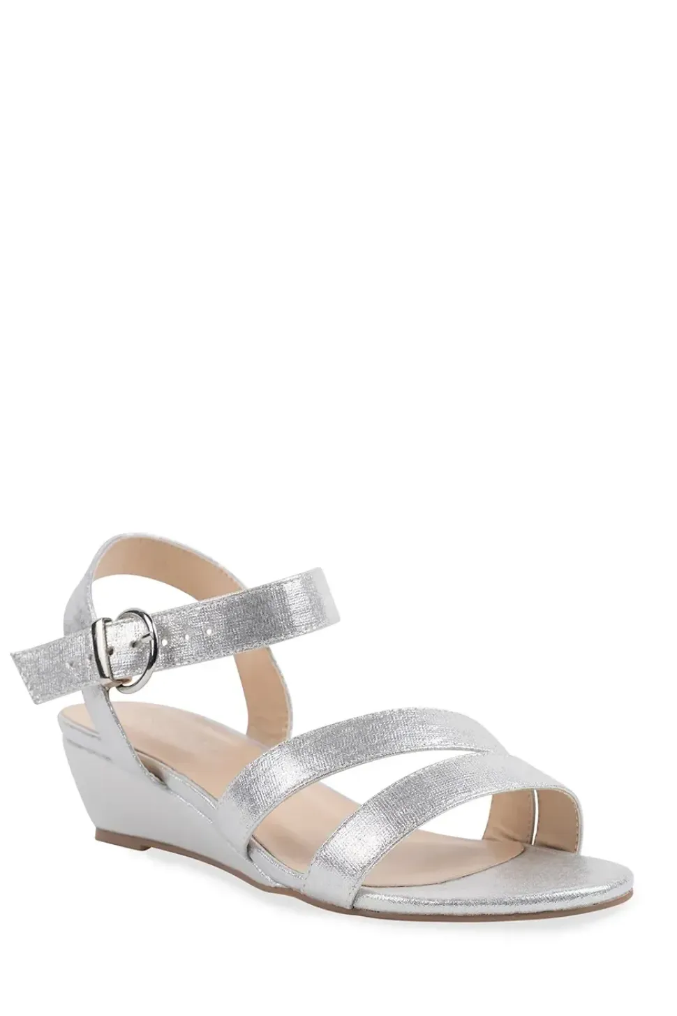 Shimmer 'Janet' WIDE FIT Wedge Sandal