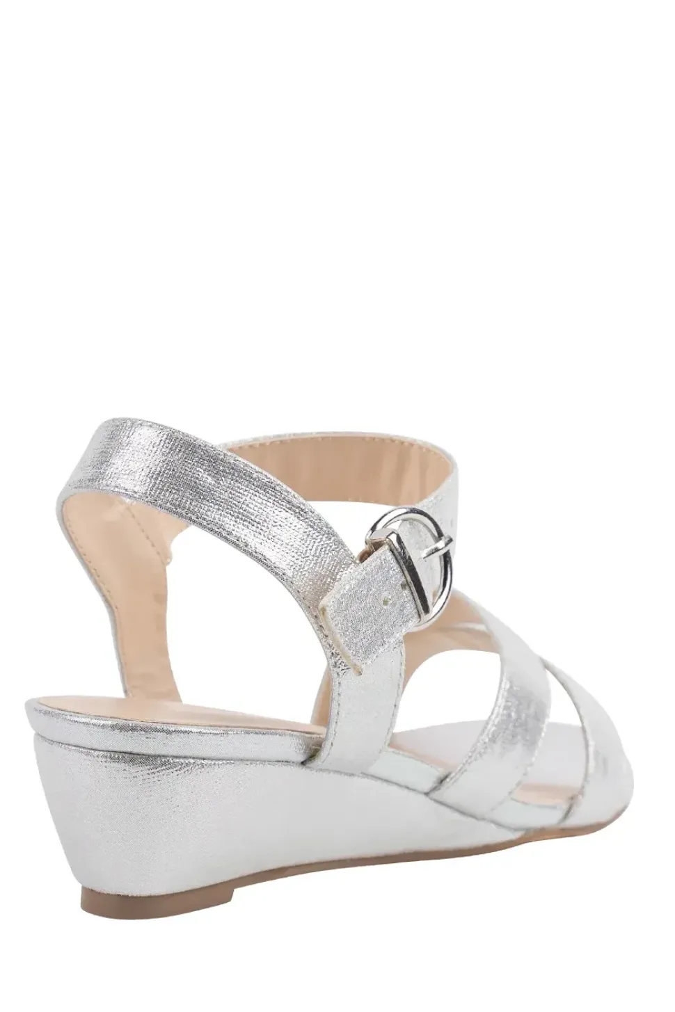 Shimmer 'Janet' WIDE FIT Wedge Sandal