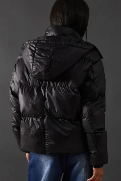 Shiny Padded Puffer Coat
