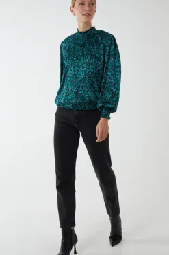 Shirred Balloon Elasticated Hem Top