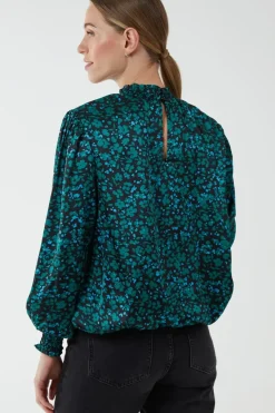 Shirred Balloon Elasticated Hem Top