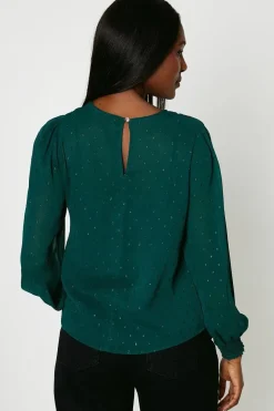 Shirred Cuff Blouse