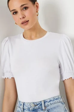 Shirred Cuff Top