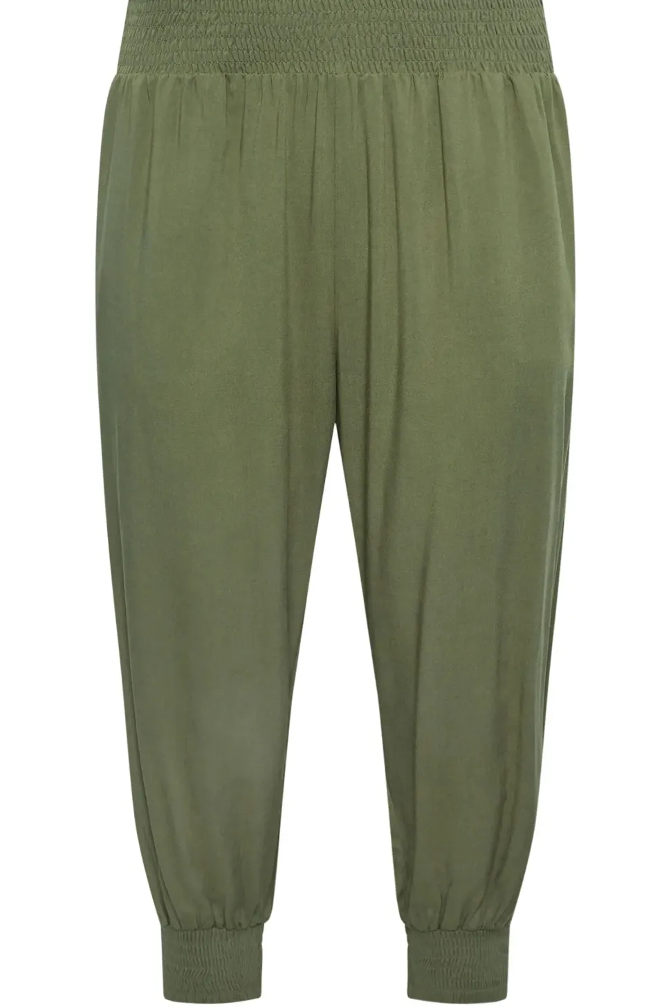 Shirred Harem Trousers