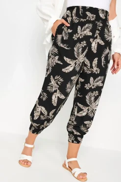 Shirred Harem Trousers