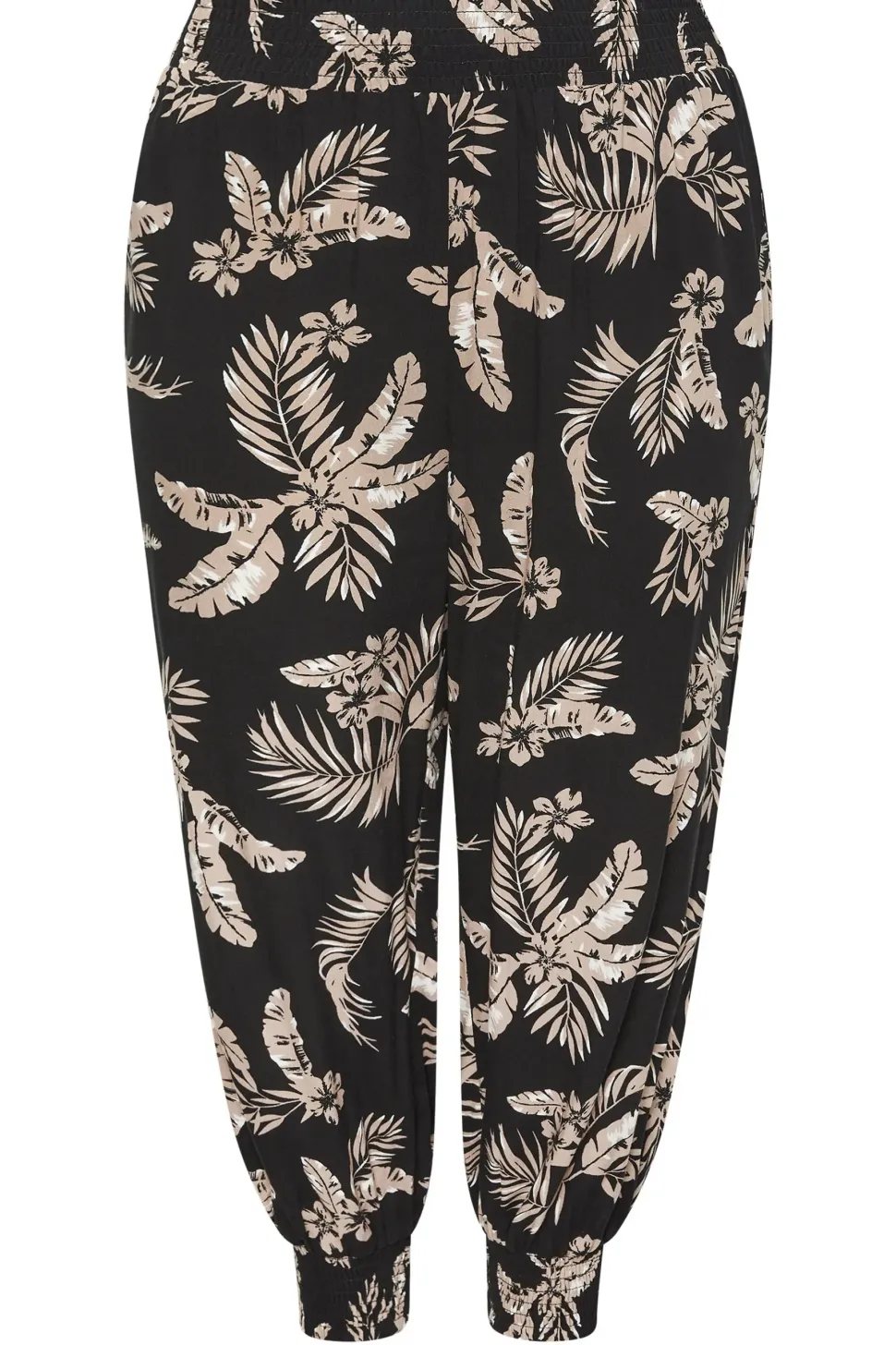 Shirred Harem Trousers