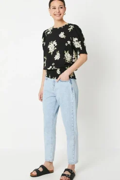 Shirred Hem Blouse