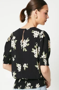 Shirred Hem Blouse
