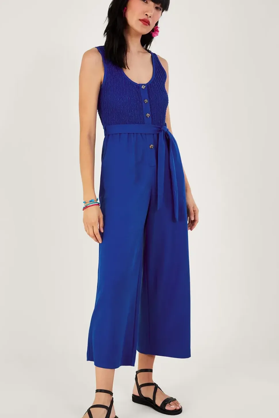 Shirred Jumpsuit