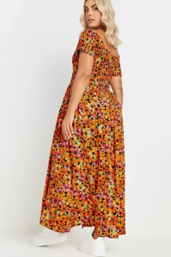 Shirred Maxi Dress