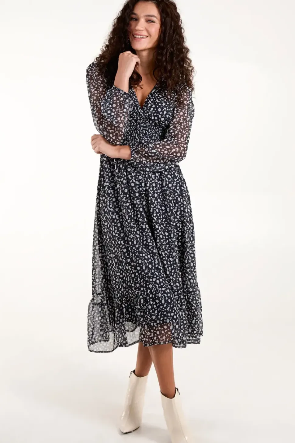 Shirred Waist Dress
