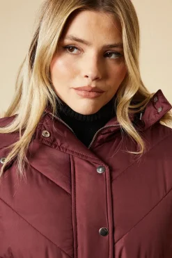 Short Luxe Quilted Padded Puffer Belted Coat