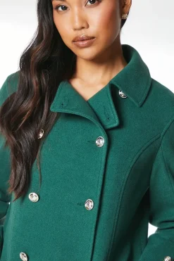 Short Military Double Breasted Coat