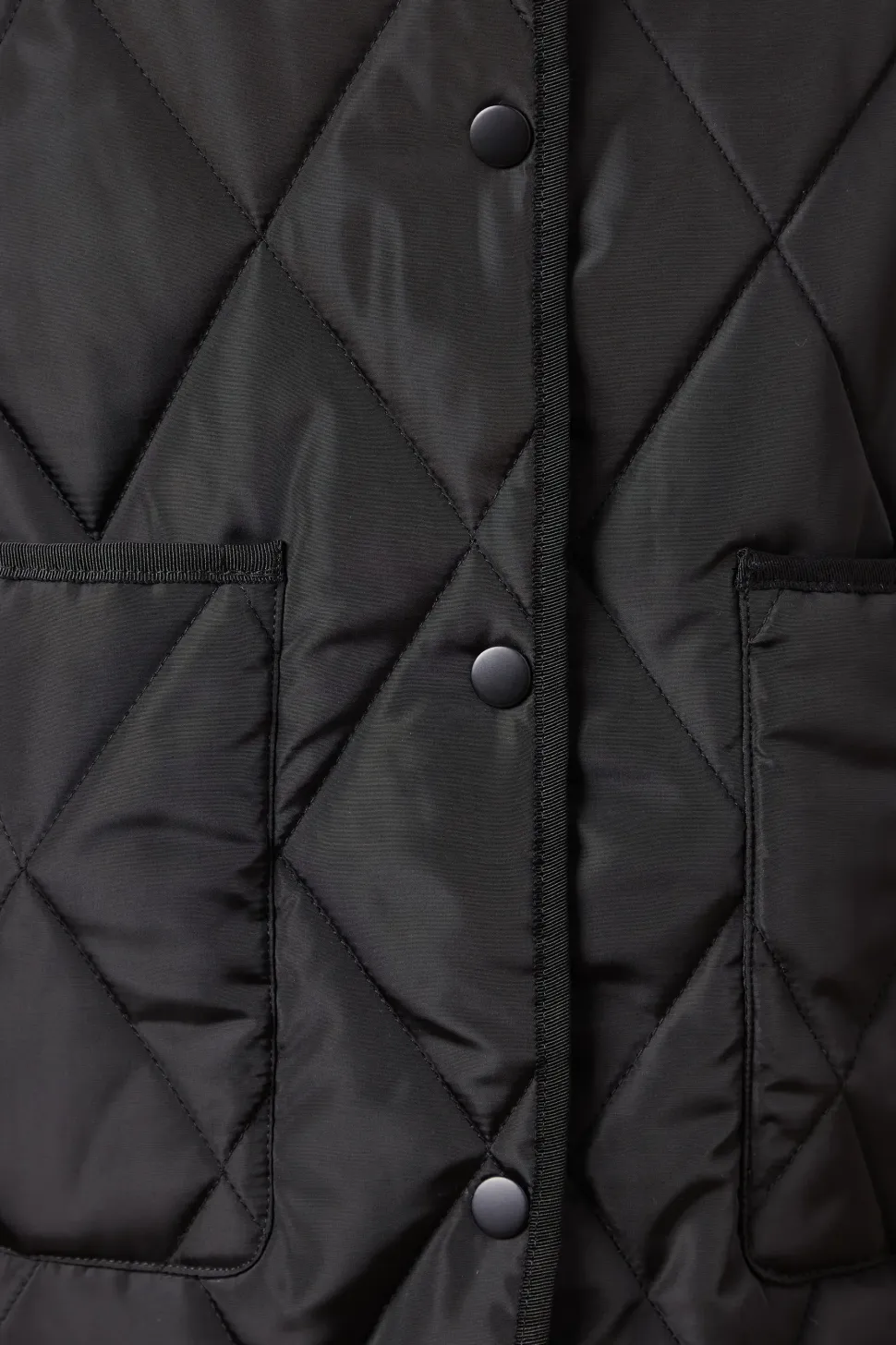 Short Quilted Diamond Padded Coat