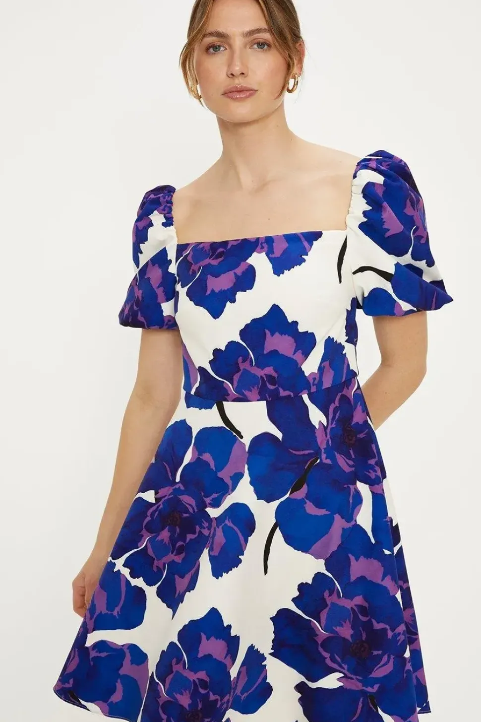 Short Sleeve Bardot Mini Dress