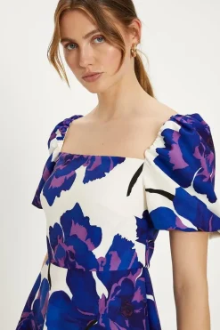 Short Sleeve Bardot Mini Dress