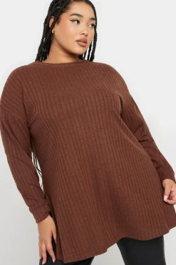 Side Split High Neck Jumper