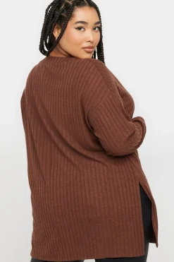 Side Split High Neck Jumper