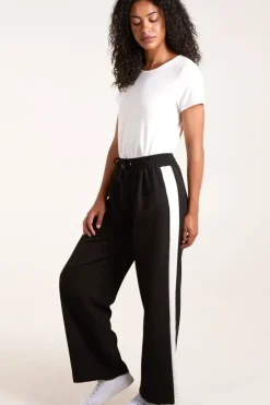 Side Stripe Elastic Waist Trousers