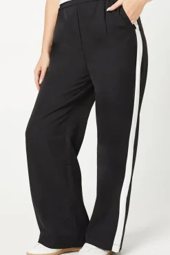 Side Stripe Pull On Wide Leg Trouser