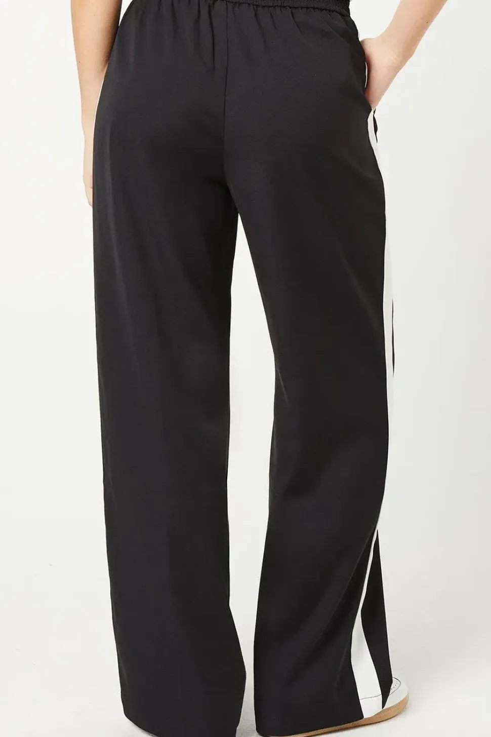 Side Stripe Pull On Wide Leg Trouser