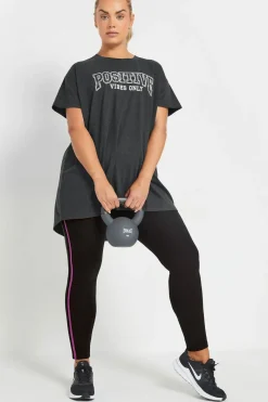 Side Stripe Stretch Leggings