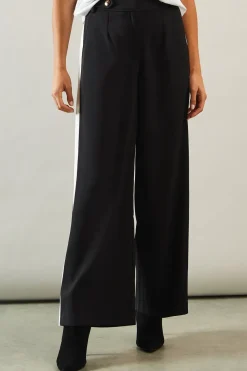 Side Stripe Wide Leg Trousers