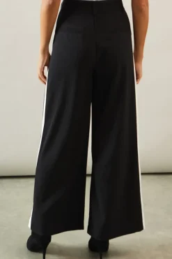 Side Stripe Wide Leg Trousers