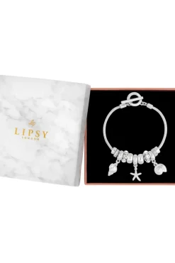 Silver Plated Coastal Charm Bracelet - Gift Boxed