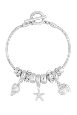 Silver Plated Coastal Charm Bracelet - Gift Boxed