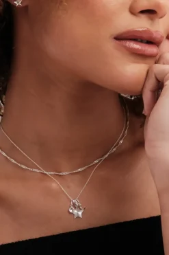 Simply Silver Simply Silver Sterling Silver 925 Diamond Cut Singapore Silver Chain Necklace