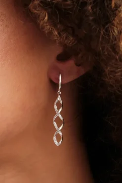 Simply Silver Sterling Silver 925 Polished Dome Hoop Earrings